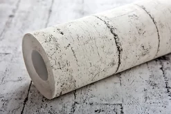 Papier peint aspect bois EDEM 81108BR07 papier peint gaufré à chaud avec dos intissé légèrement texturé au style shabby chic mat c