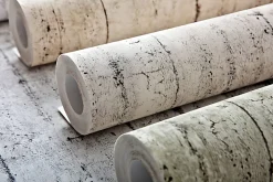 Papier peint aspect bois EDEM 81108BR07 papier peint gaufré à chaud avec dos intissé légèrement texturé au style shabby chic mat c