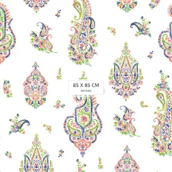 Papier peint aux motifs complexes d'inspiration orientale indienne - 425x260 cm (l x h)