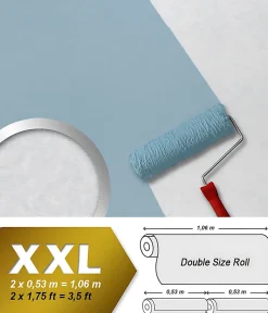 Papier peint blanc non-tissé EDEM 80357BR60 à peindre texturé décorative