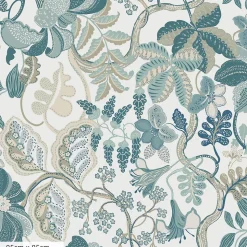 Papier peint chic et délicat avec plantes grimpantes fantaisistes - 170x260 cm (l x h)