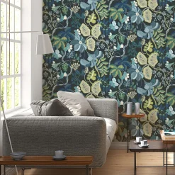 Papier peint chic et délicat avec plantes grimpantes fantaisistes - 85x260 cm (l x h)