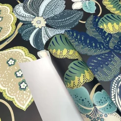 Papier peint chic et délicat avec plantes grimpantes fantaisistes - 85x260 cm (l x h)