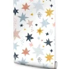 Papier Peint ETOILES Colorées Points Pour Chambre D'Enfant