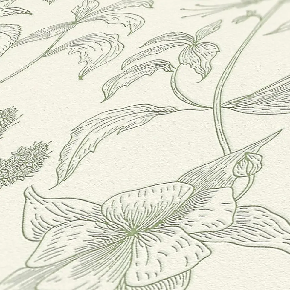 Papier peint expansé sur intissé Fleur L.10.05 x l.0.53 m. - Réf. AS-373635