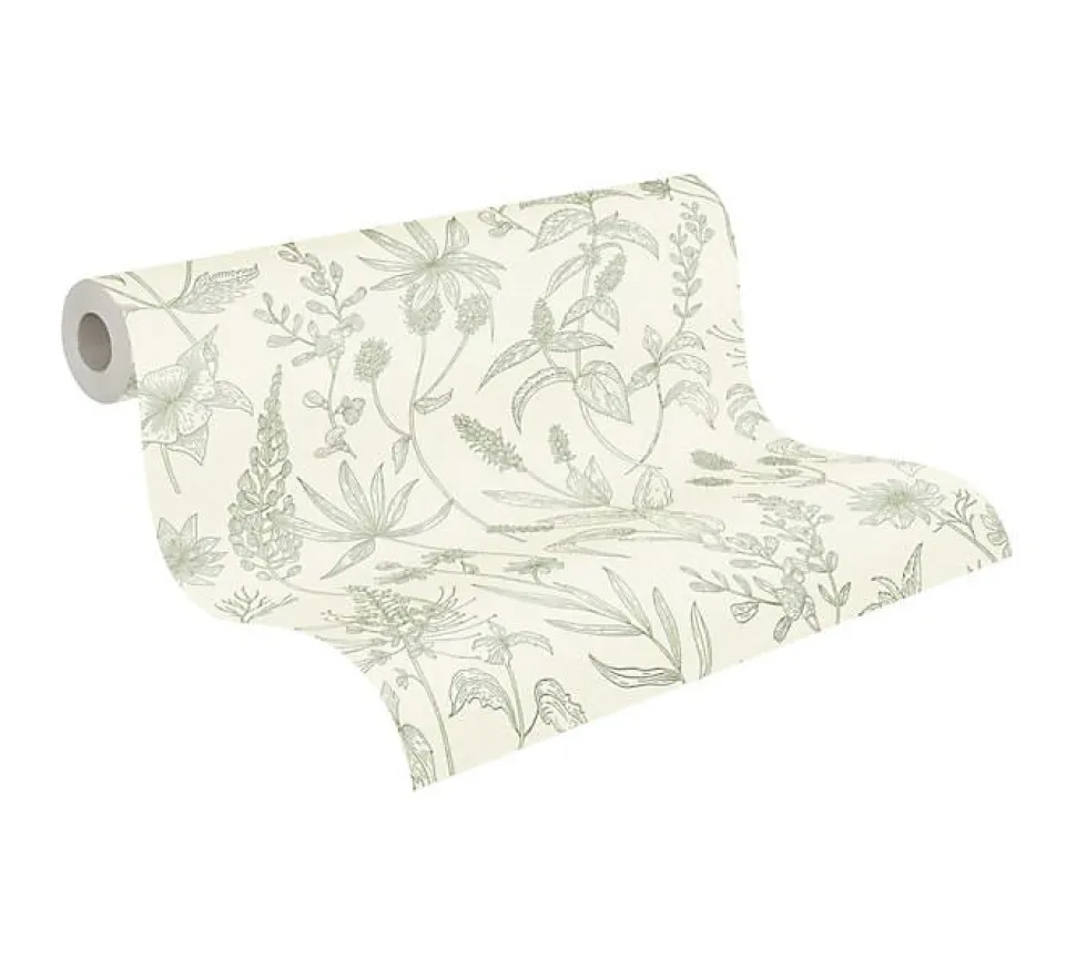 Papier peint expansé sur intissé Fleur L.10.05 x l.0.53 m. - Réf. AS-373635