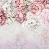 Papier Peint Fleurs Rose Pivoines Intissé Panoramique 400x280 cm - Colle Inclus - Chambre et Salon - Moderne Papier Peint