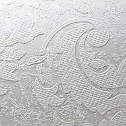 Papier peint floral EDEM 83006BR60 Papier peint intissé à peindre texturé avec des ornements mat blanc