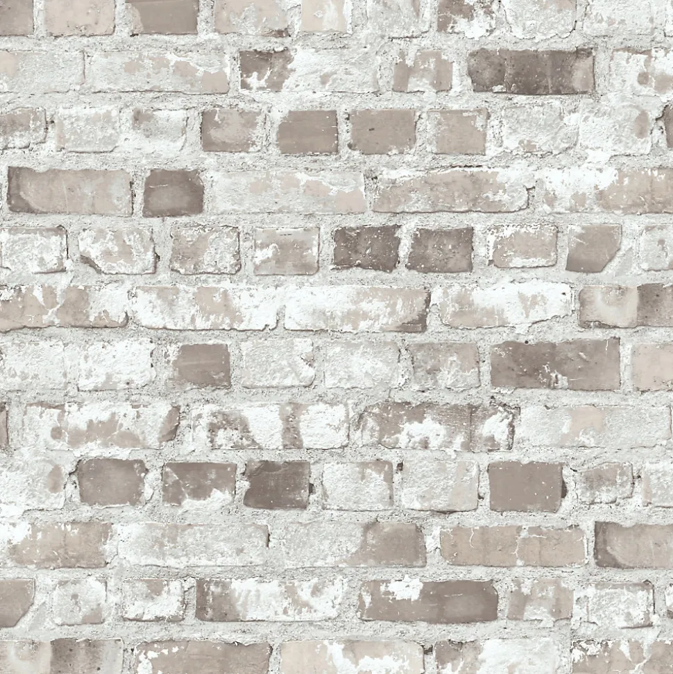 Papier peint imitation brique vinyle sur intissé Givry GoodHome beige rosé
