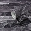 Papier peint imitation brique vinyle sur intissé Jori GoodHome noir