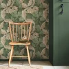 Papier peint intissé Ancanthus burnt imprimé feuillage vert L.1000 x l.52cm William Morris