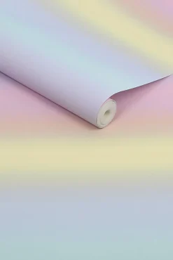 Papier peint intissé arc en ciel pastel Next