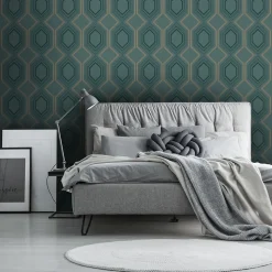 Papier peint intissé art déco géométrie 3D WOW