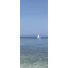Papier peint intissé Ballade en bord de mer avec Voilier, 250 cm X 96 cm, Panoramique