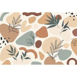 Papier peint intissé BOHO CHIC beige 400 x 270 cm (LxH) - Tapisserie murale panoramique XXL, Made in France par Scenolia