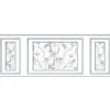 Papier peint intissé boiseries imitation forêt de bambou, décor unique, 75 cm X 200 cm