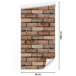 Papier Peint Intissé BRIQUE Mur 3D Effet Motif Moderne