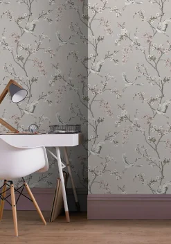 Papier peint intissé clair oiseaux grues Alexa Superfresco Easy
