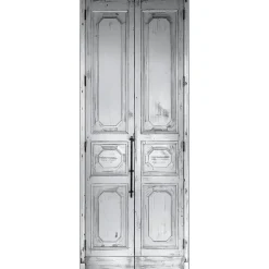 Papier peint intissé 3D effet trompe l'oeil, décor unique de porte de manoir, 96 cm X 250 cm, garanti.