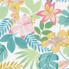 Papier peint intissé Exotic day fleurs multicouleurs L.1000 x l.52cm Envy