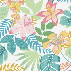 Papier peint intissé Exotic day fleurs multicouleurs L.1000 x l.52cm Envy
