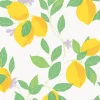 Papier peint intissé Feeling fruity imprimé feuilles citrons jaune L.1000 x l.52cm Envy
