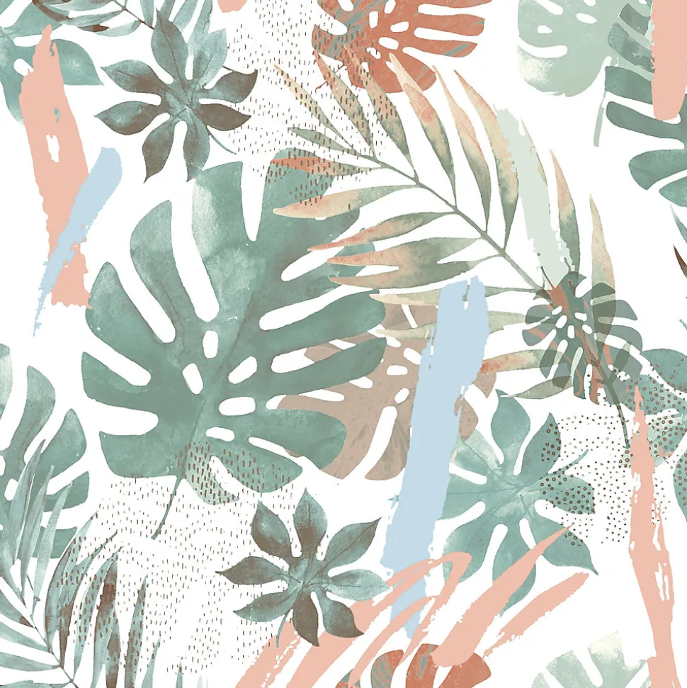 Papier peint intissé feuillage Wonderland vert L.1005 x l.53cm Ugépa
