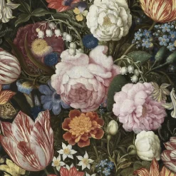 Papier peint intissé fleurs baroques WOW