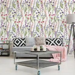 Papier Peint Intissé FLEURS Plantes Nature Pour Salon