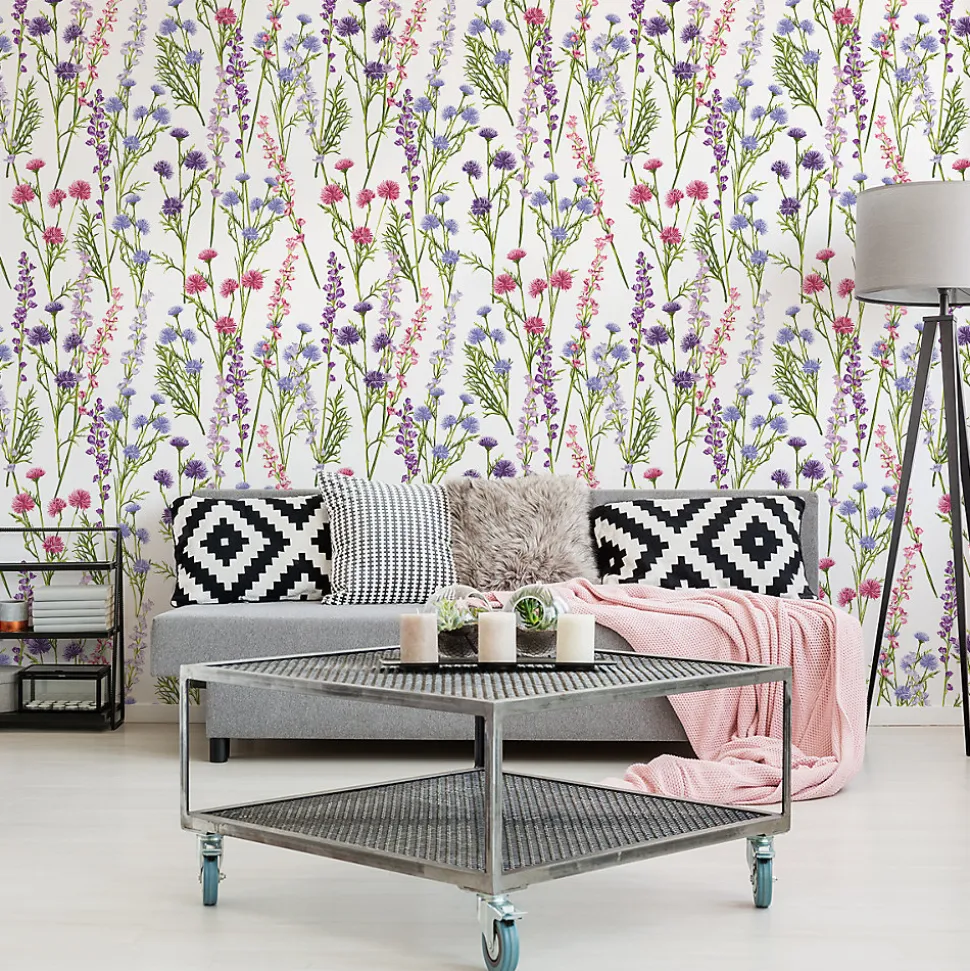 Papier Peint Intissé FLEURS Plantes Nature Pour Salon