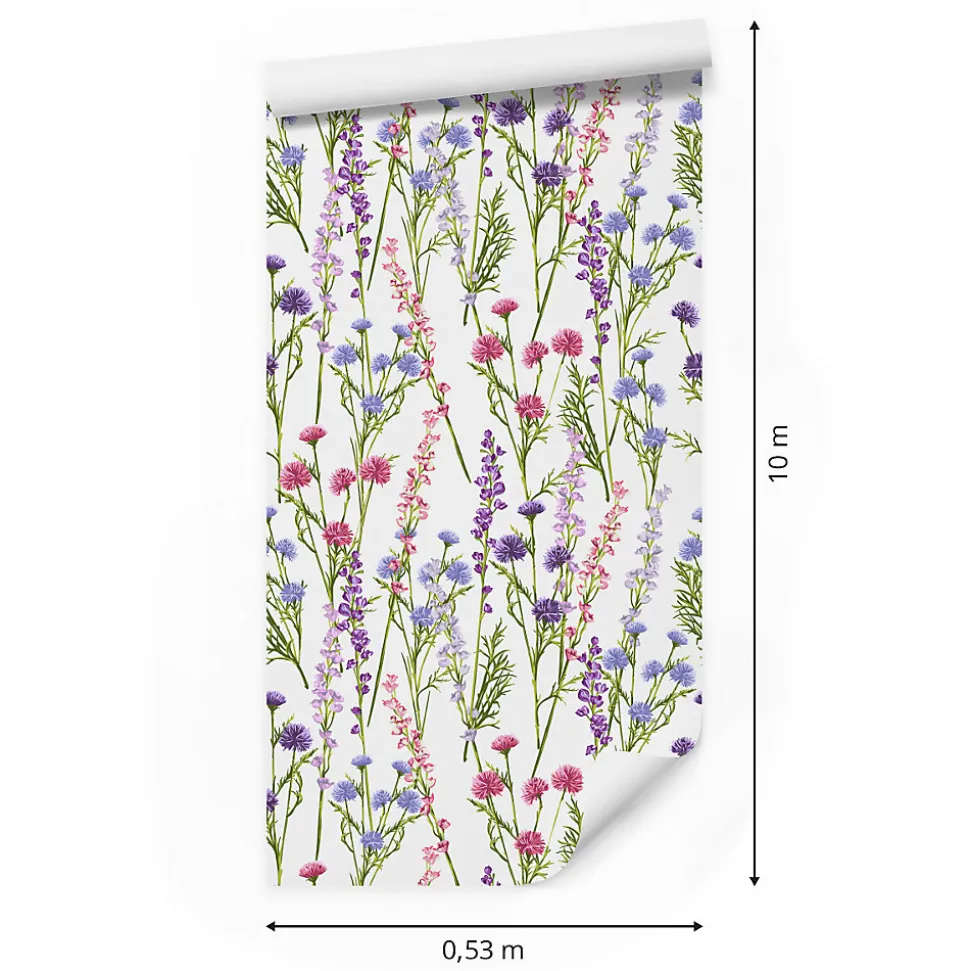Papier Peint Intissé FLEURS Plantes Nature Pour Salon