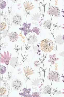 Papier peint intissé Fleur L.10.05 x l.0.53 m. - Réf. LTC-36241013