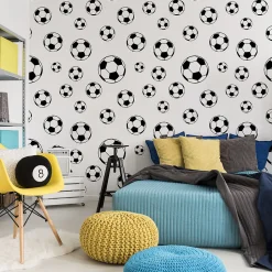 Papier Peint Intissé FOOTBALL Sport Pour Chambre D'Enfant