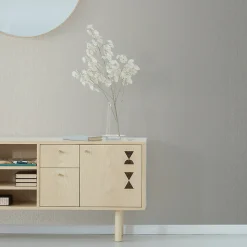 Papier peint intissé GoodHome Crisal crème