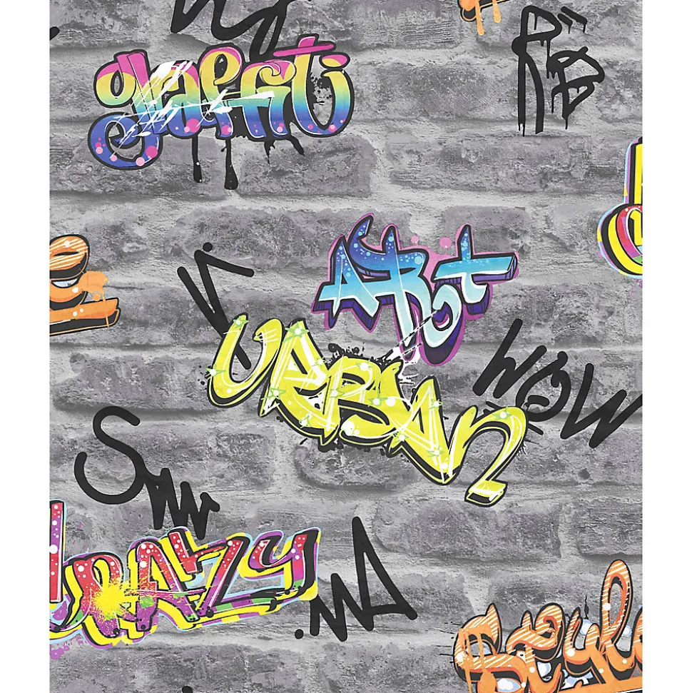 Papier peint intissé GoodHome Orobe gris