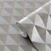 Papier peint Intissé GoodHome Argin gris