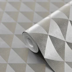 Papier peint Intissé GoodHome Argin gris