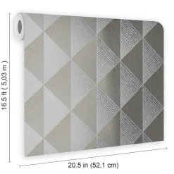 Papier peint Intissé GoodHome Argin gris