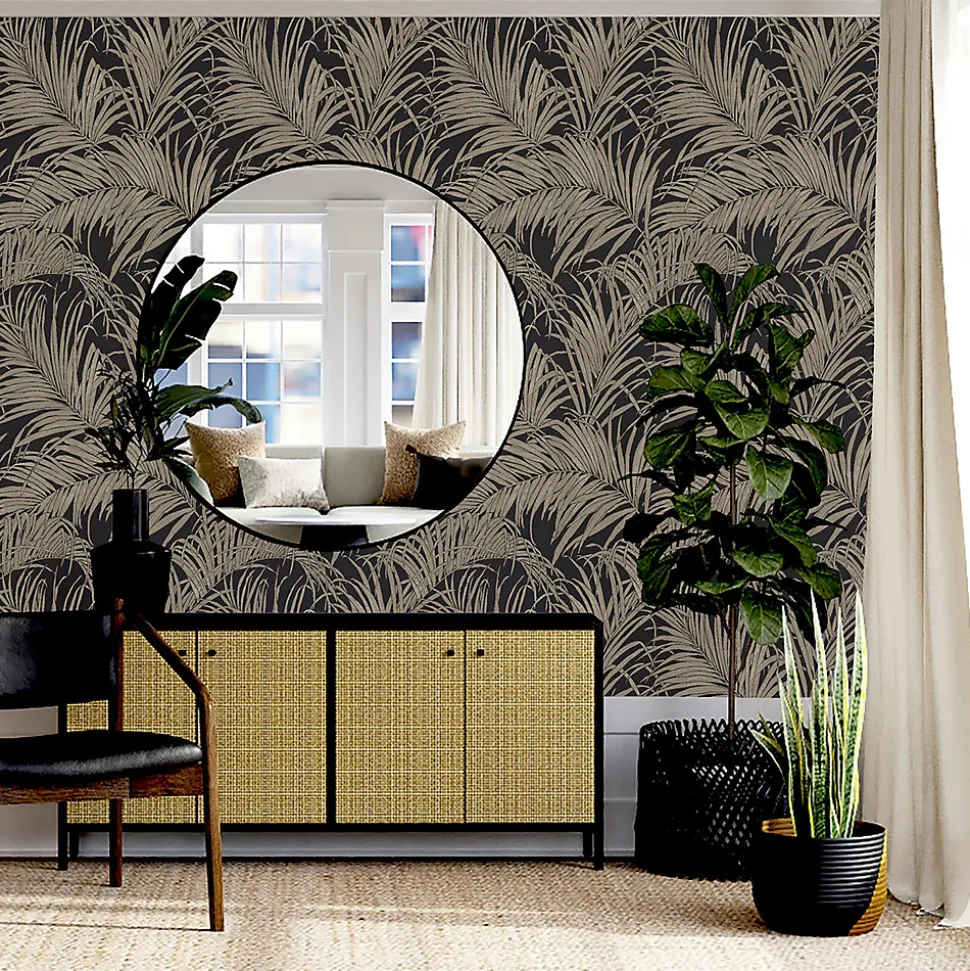 Papier peint Intissé GoodHome Sardon or