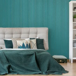 Papier peint intissé GoodHome Crisal vert d'eau