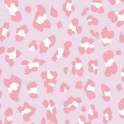 Papier peint intissé imprimé léopard rose L.1000 x l.52cm Envy