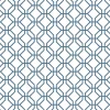 Papier peint intissé Jardin Secret Lutece mat et satiné hexagone bleu, blanc l.1000 x l.53 cm