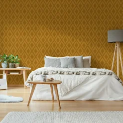 Papier peint intissé losanges géo Ikat WOW