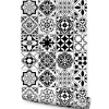 Papier Peint Intissé MOSAIQUE Décoration Noir Blanc Pour La Cuisine Salon