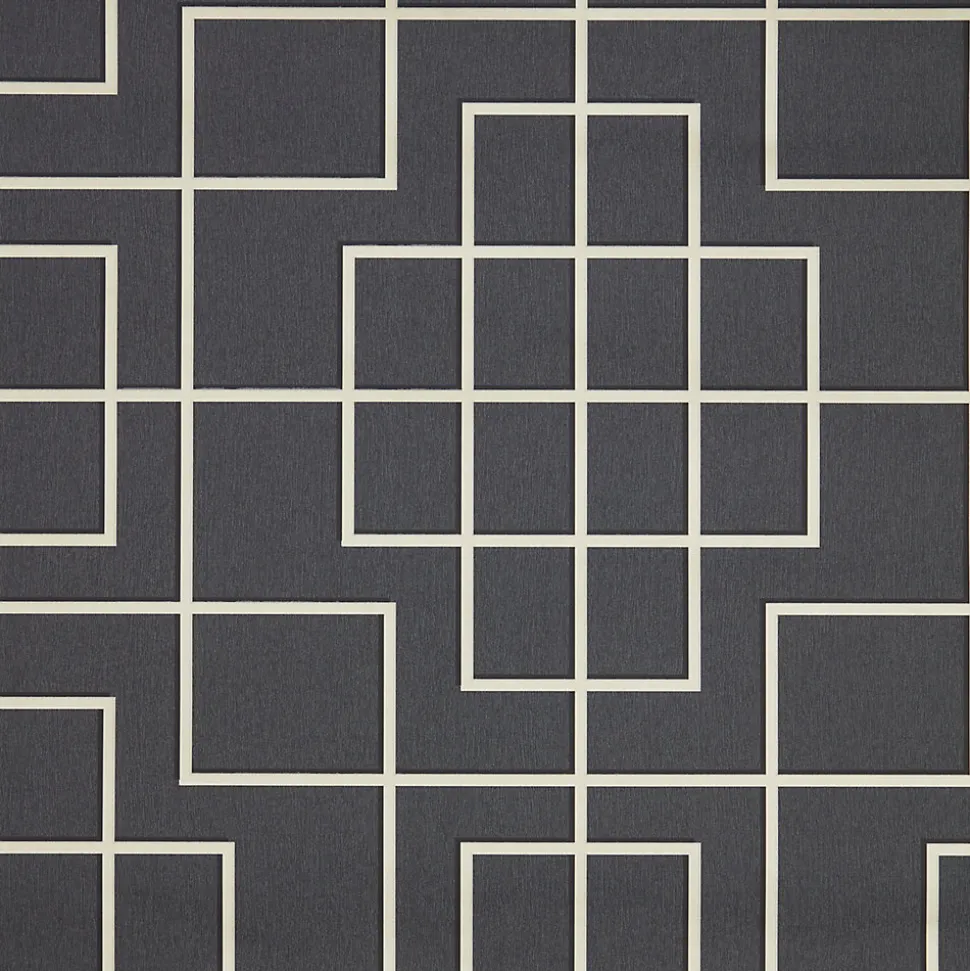 Papier peint intissé motif géométrique oriental GoodHome noir