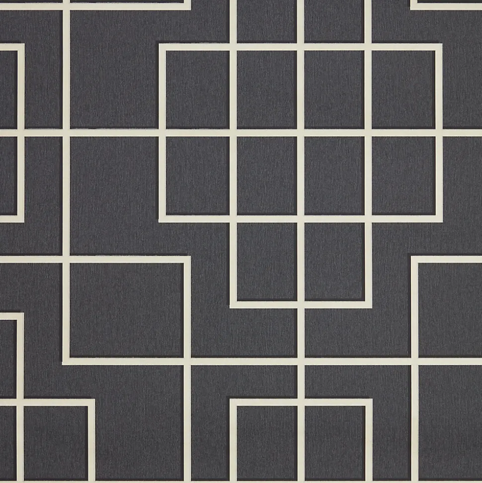 Papier peint intissé motif géométrique oriental GoodHome noir