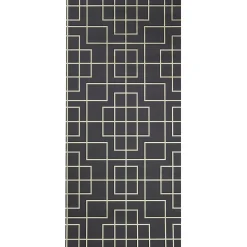 Papier peint intissé motif géométrique oriental GoodHome noir