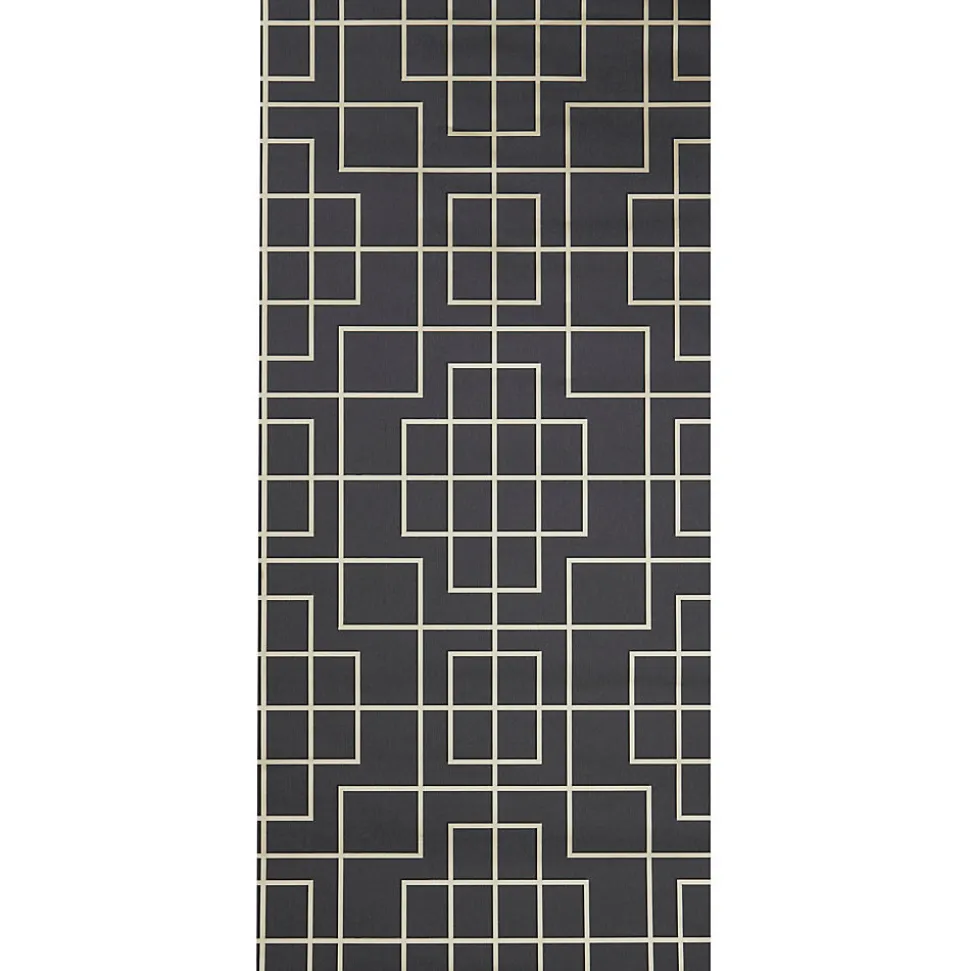 Papier peint intissé motif géométrique oriental GoodHome noir