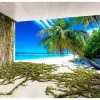 Papier peint intissé panoramique paysage beach and ivy 300x210 cm