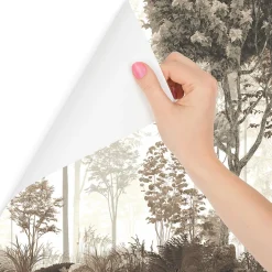 Papier Peint Intissé Photo Pour Salon FORÊT Arbres Nature Rétro 405cm x 270cm
